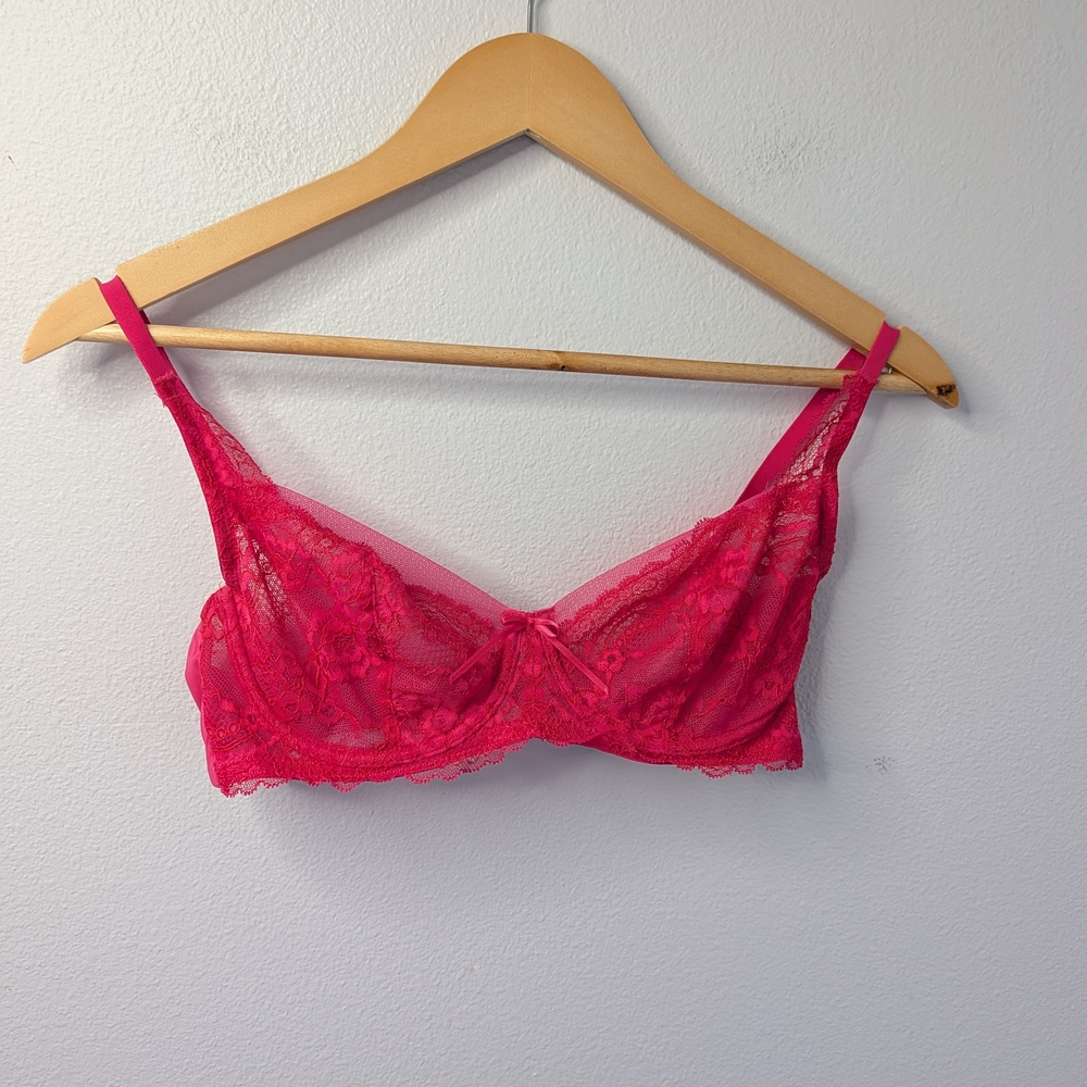 Skarlett‎ Blue Fuchsia Lace Underwire Bra 34C